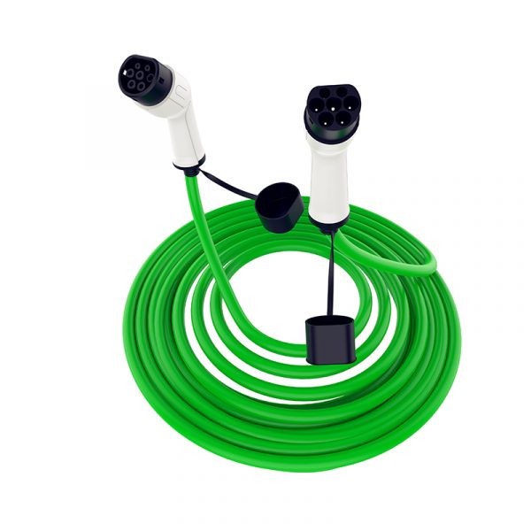Mode 3 Green Type 2 to Type 2 EV Charging Cable